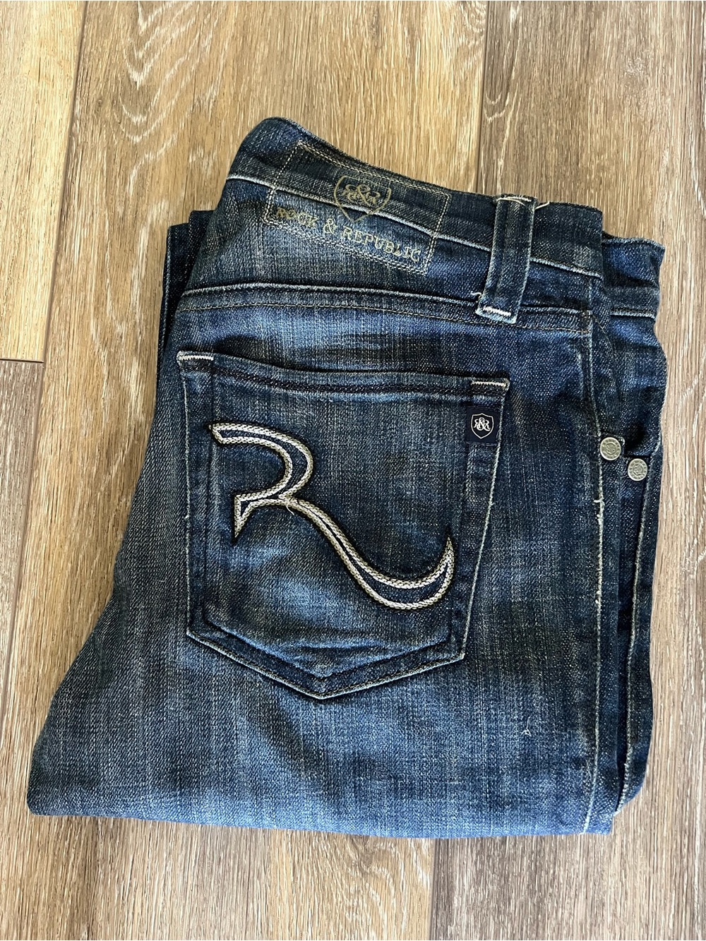 Rock & Republic Men's Dark Blue Denim Jeans
